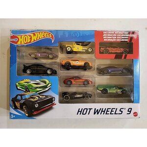 HOT WHEELS 9 - CAR SELECTION - EXCLUSIVE DECORATION - BRAND NEW FACTORY SEALED